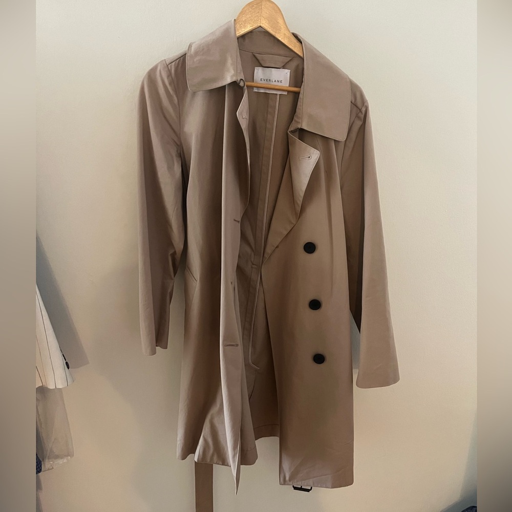 Everlane Cotton Trench - Khaki